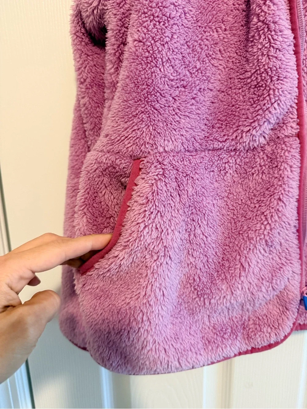 Hanna Andersson Plush Zip-Up Hooded Jacket - Pink